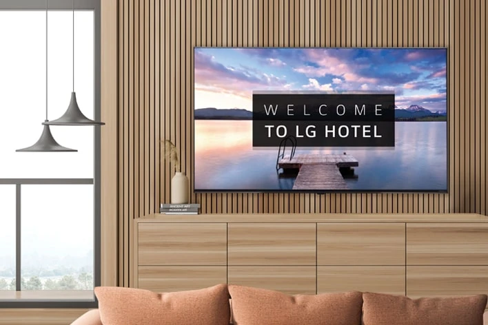 LG — Ενδεικτική εφαρμογή τηλεόρασης σε δωμάτιο